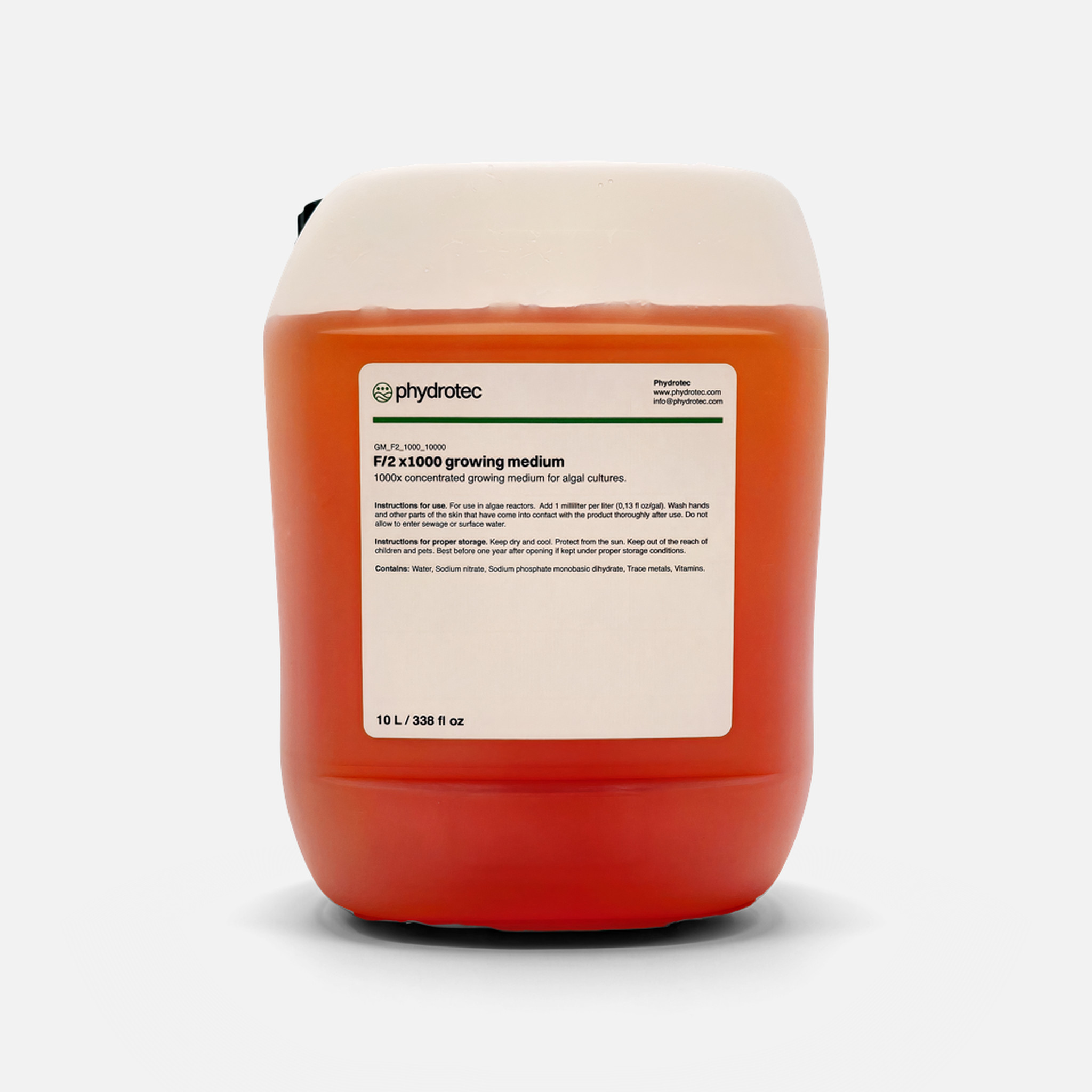 Guillard F/2 growing medium - 10 L