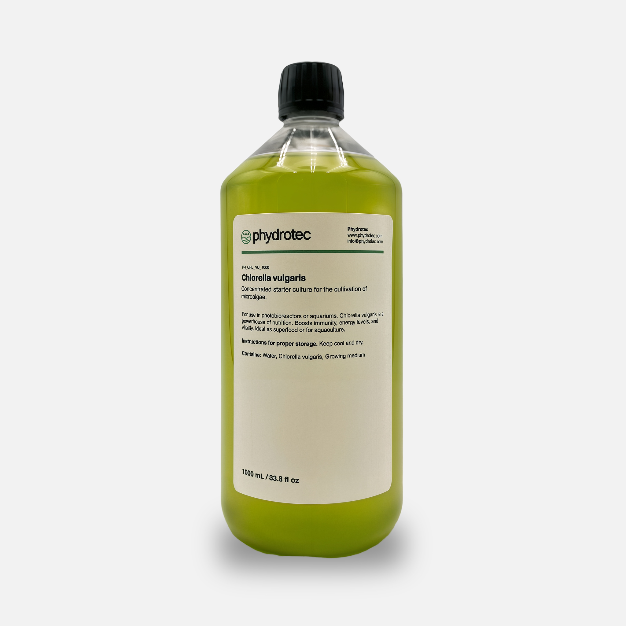 Living Chlorella Vulgaris algae culture - 1000 ml